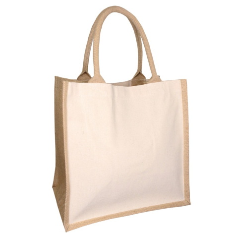 Sac shopping personnalisable en jute et coton 320g - Kalyan