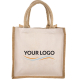 Sac shopping personnalisable en jute et coton 320g - Kalyan