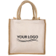 Sac shopping personnalisable en jute et coton 320g - Kalyan
