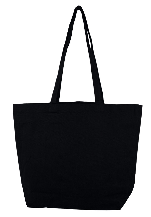 Sac shopping publicitaire en coton 330g - Raipur Noir