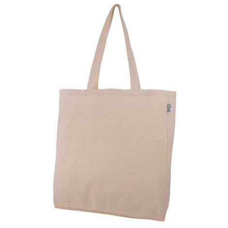 Sac en coton bio publicitaire avec soufflet 240g - Haora