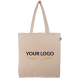 Sac en coton bio publicitaire avec soufflet 240g - Haora