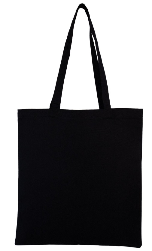Sac shopping en coton publicitaire 220g - Mundra Noir