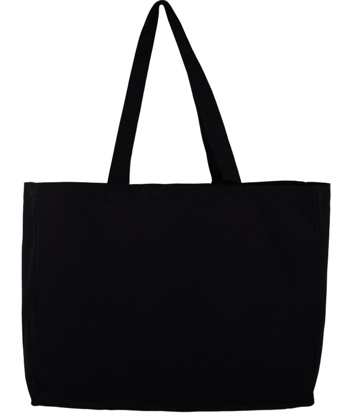Cabas publicitaire en coton personnalisable 220g - Munnar Noir