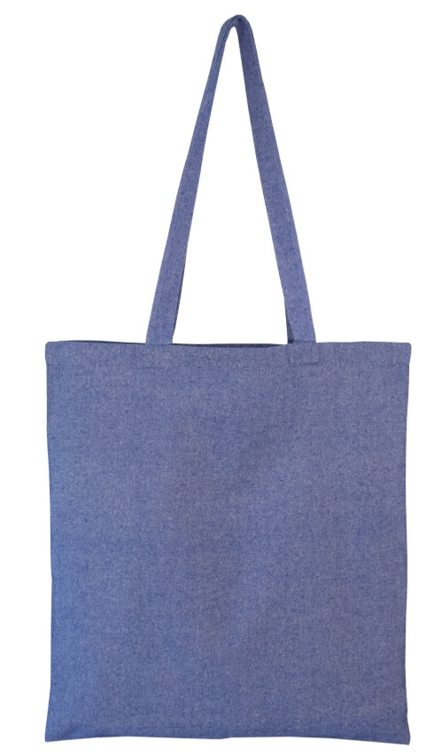 Sac shopping en coton recyclé personnalisable 150g - Nazik Bleu
