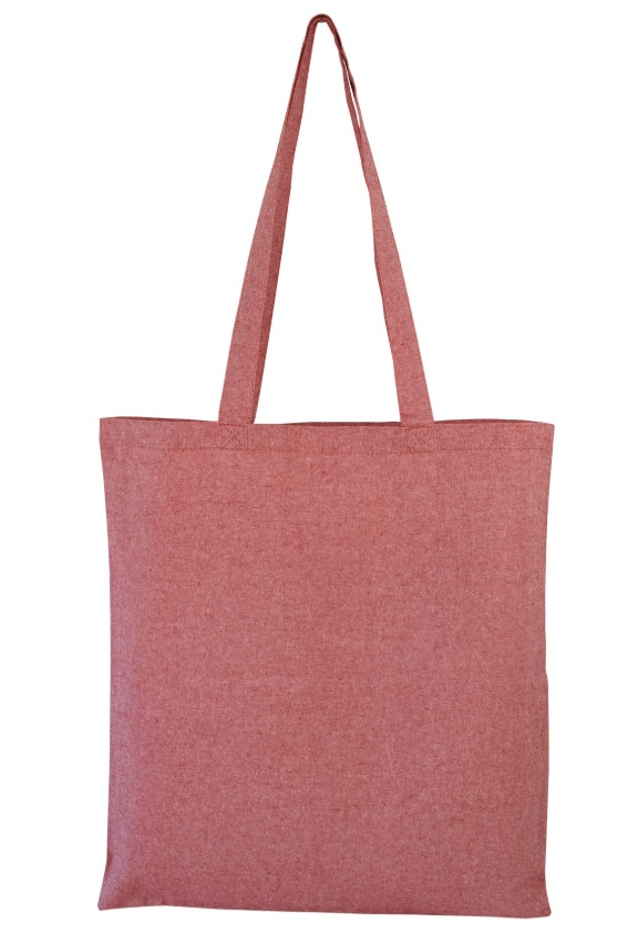 Sac shopping en coton recyclé personnalisable 150g - Nazik Rouge