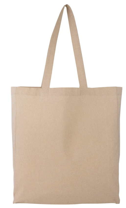 Tote bag publicitaire en coton recyclé 150g - Jhansi Naturel