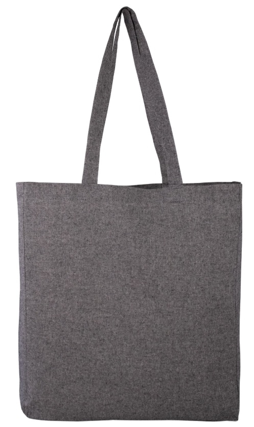 Tote bag publicitaire en coton recyclé 150g - Jhansi Noir