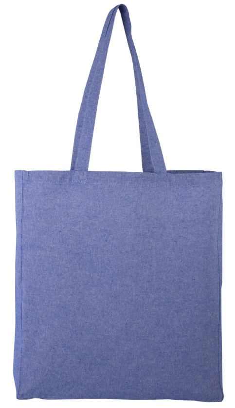 Tote bag publicitaire en coton recyclé 150g - Jhansi Bleu