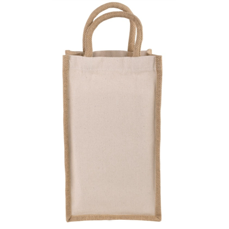 Sac cabas pour 2 bouteilles à personnaliser