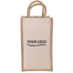 Sac cabas pour 2 bouteilles à personnaliser