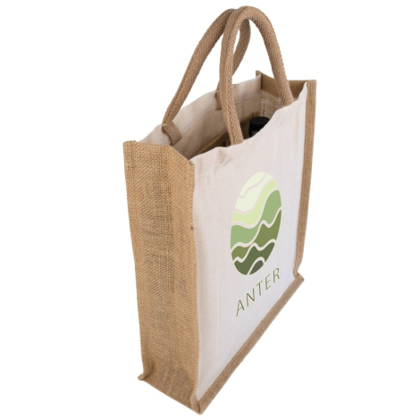 Sac cabas pour trois bouteilles personnalisable