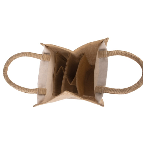 Sac cabas pour 4 bouteilles promotionnel