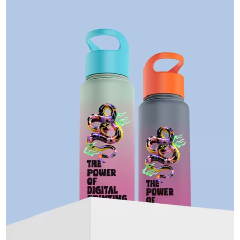 Bouteille publicitaire rPET 600 ml Loop combi
