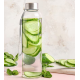 Bouteille d’eau en verre 500ml personnalisée réutilisable et durable Bouteille d’eau en verre 500ml personnalisée réutilisable et durable