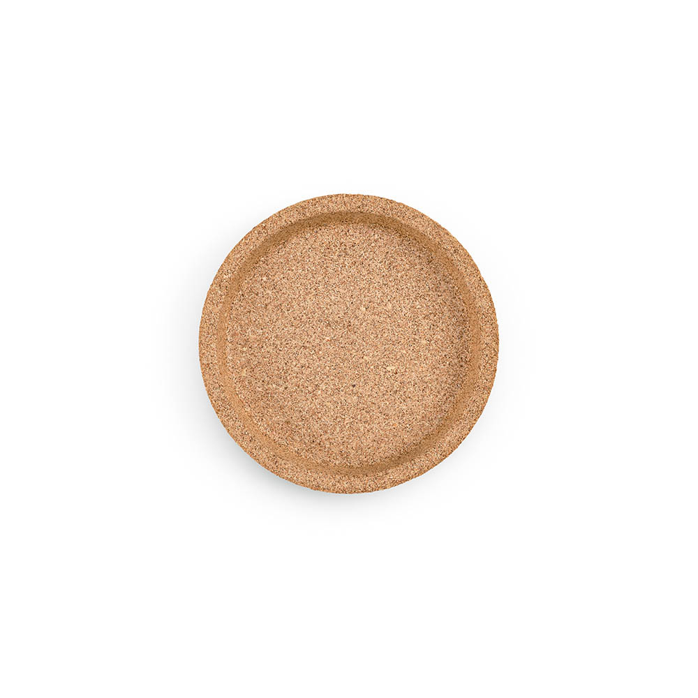 Sous-verre liège rond avec rebord personnalisable Ravel Naturel