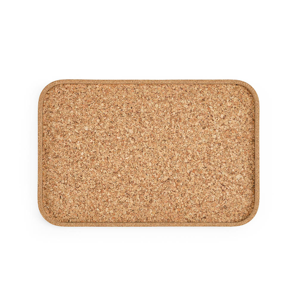 Plateau en liège personnalisé rectangulaire Waters Naturel
