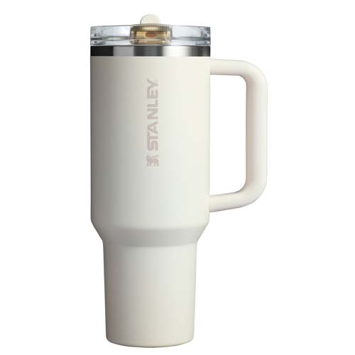 Gobelet à paille publicitaire 1,18 L Stanley Quencher ProTour Crème
