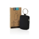 Porte-clés powerbank présenté avec son emballage en carton.