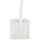 Vue latérale d'un sac isotherme compact en R-PET non tissé. Vue latérale d'un sac isotherme compact en R-PET non tissé.