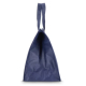 Profil d'un sac isotherme en R-PET non tissé montrant le soufflet latéral et sa grande capacité. Profil d'un sac isotherme en R-PET non tissé montrant le soufflet latéral et sa grande capacité.
