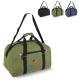 Visuel composite d'un sac de sport et de voyage en R-PET avec personnalisation visible sur la poche avant et plusieurs coloris. Visuel composite d'un sac de sport et de voyage en R-PET avec personnalisation visible sur la poche avant et plusieurs coloris.