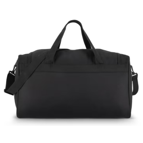 Face arrière du sac de sport et de voyage en R-PET avec poignées, bandoulière amovible et grand compartiment principal.