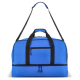 Grand sac de voyage en R-PET avec compartiment inférieur indépendant, poche avant zippée, poignées et bandoulière réglable. Grand sac de voyage en R-PET avec compartiment inférieur indépendant, poche avant zippée, poignées et bandoulière réglable.