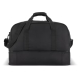 Face arrière d'un sac de sport en R-PET montrant les poignées, la bandoulière amovible et la base rigide. Face arrière d'un sac de sport en R-PET montrant les poignées, la bandoulière amovible et la base rigide.