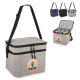 Sac isotherme à double compartiment en R-PET avec personnalisation visible sur la poche avant, plusieurs coloris disponibles et Sac isotherme à double compartiment en R-PET avec personnalisation visible sur la poche avant, plusieurs coloris disponibles et