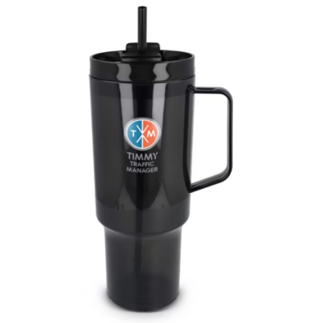 Mug en rPET avec paille 1,2 L promotionnel Miami