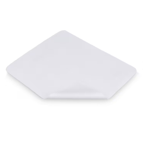Tapis de souris en microfibre blanc avec grande surface de personnalisation.