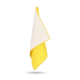 Serviette R-PET Quick Dry suspendue montrant ses deux faces. Serviette R-PET Quick Dry suspendue montrant ses deux faces.