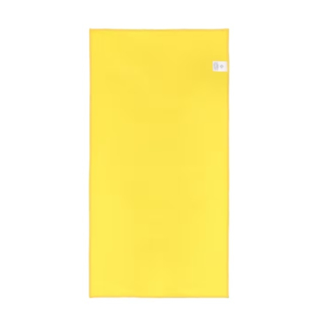 Serviette R-PET Quick Dry jaune sans marquage.