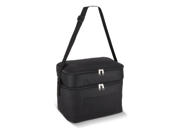 Sac isotherme promotionnel à double compartiment 12 L Noir