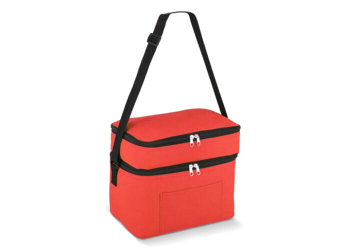 Sac isotherme promotionnel à double compartiment 12 L Rouge