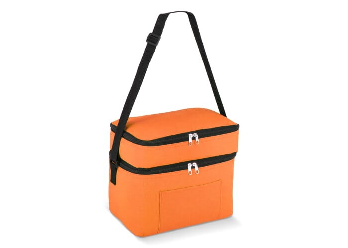 Sac isotherme promotionnel à double compartiment 12 L Orange