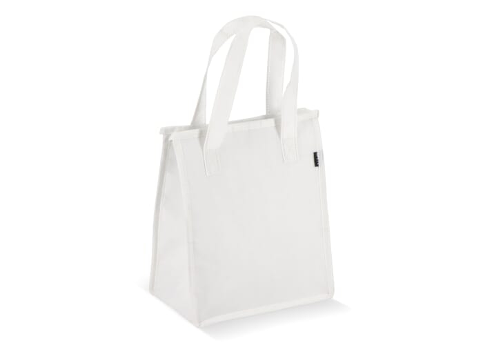 Lunch bag personnalisable en intissé recyclé 75 g/m² Blanc