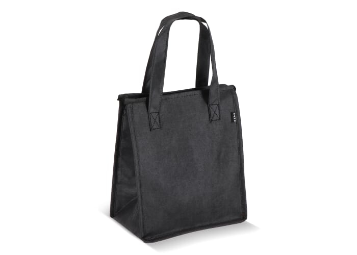 Lunch bag personnalisable en intissé recyclé 75 g/m² Noir
