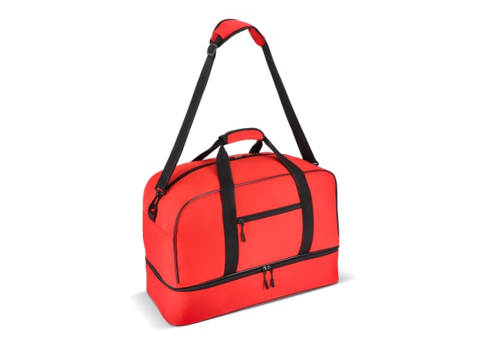 Sac de sport personnalisé à compartiment chaussures Rouge