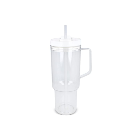 Mug en rPET avec paille 1,2 L promotionnel Miami