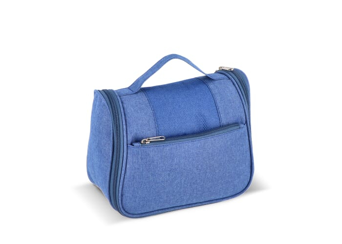 Trousse de toilette avec crochet personnalisée Kora Bleu
