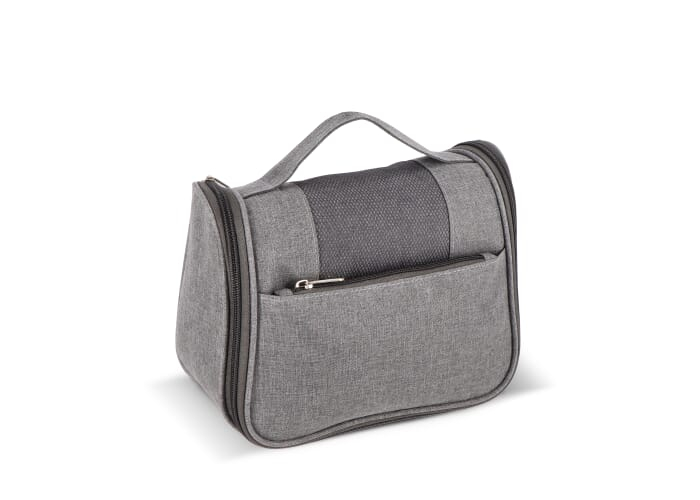 Trousse de toilette avec crochet personnalisée Kora Gris