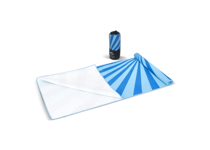 Serviette de plage à séchage rapide personnalisée Bleu
