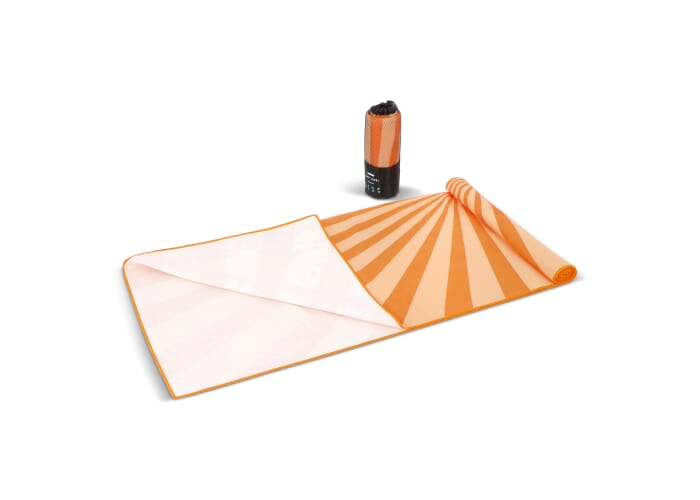Serviette de plage à séchage rapide personnalisée Orange