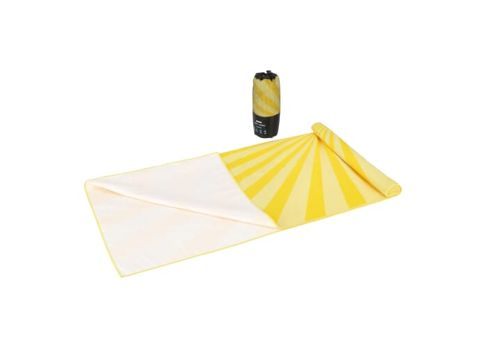 Serviette de plage à séchage rapide personnalisée Jaune