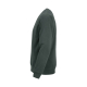 Sweat unisexe vert présenté de profil, sans marquage visible. Sweat unisexe vert présenté de profil, sans marquage visible.