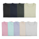 Sélection de sweats femme à col rond présentés pliés, disponibles en plusieurs coloris unis allant des tons foncés aux teintes p Sélection de sweats femme à col rond présentés pliés, disponibles en plusieurs coloris unis allant des tons foncés aux teintes p