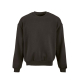 Sweat oversize unisexe noir à col rond vu de face, avec manches longues et finitions en bord-côte, sans personnalisation visible Sweat oversize unisexe noir à col rond vu de face, avec manches longues et finitions en bord-côte, sans personnalisation visible