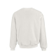 Vue de dos d'un sweat oversize blanc montrant la coupe ample, les épaules tombantes et les finitions, sans personnalisation visi Vue de dos d'un sweat oversize blanc montrant la coupe ample, les épaules tombantes et les finitions, sans personnalisation visi